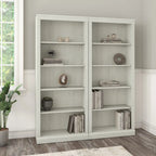 Saratoga Tall 5 Shelf Bookcase - Set of 2 by Bush Furniture