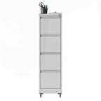 Versatile Locking Metal File Cabinet with Wheels for Home and Office Use