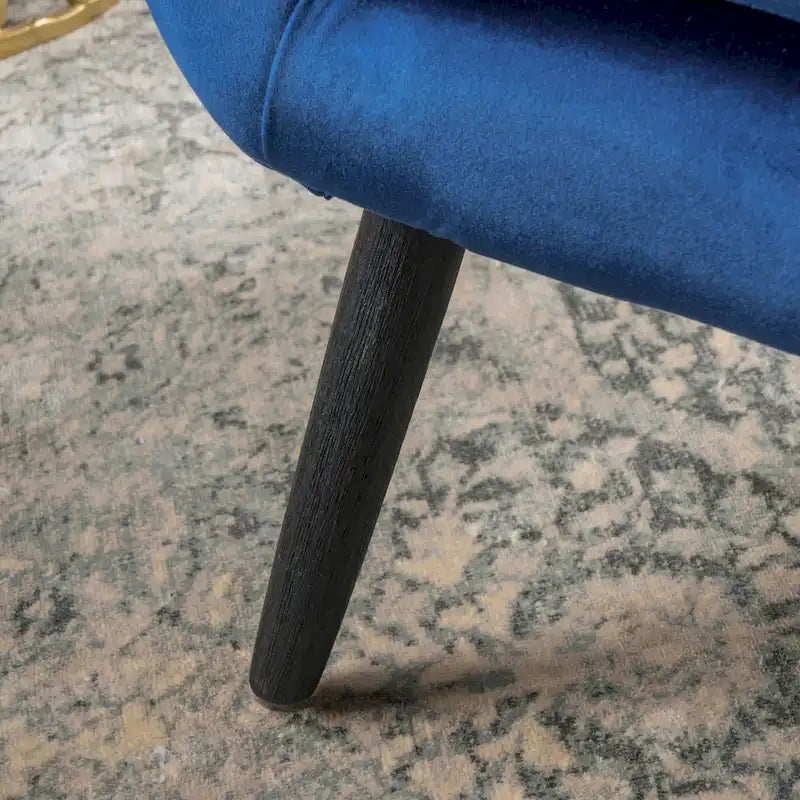 34.25 Velvet Wingback Arm Chair