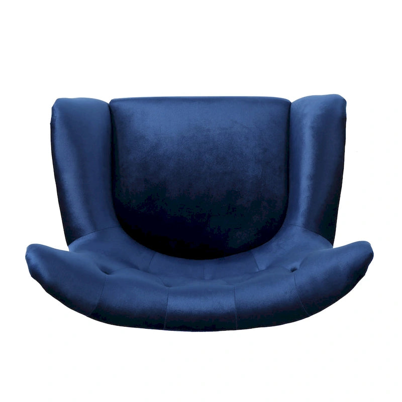 34.25 Velvet Wingback Arm Chair