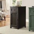 Vintage 18-inch Solid Wood 1-Drawer Side Table