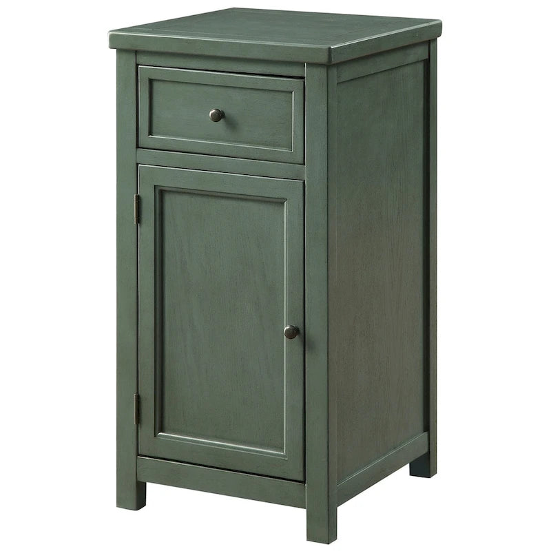 Vintage 18-inch Solid Wood 1-Drawer Side Table