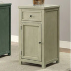Vintage 18-inch Solid Wood 1-Drawer Side Table