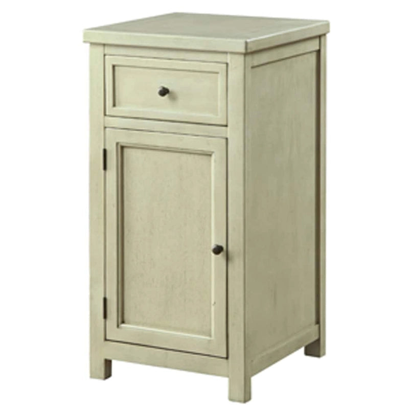 Vintage 18-inch Solid Wood 1-Drawer Side Table