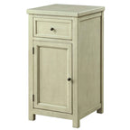 Vintage 18-inch Solid Wood 1-Drawer Side Table