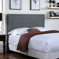Lana Fabric-upholstered Panel Headboard with Nailhead Trim