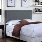 Lana Fabric-upholstered Panel Headboard with Nailhead Trim