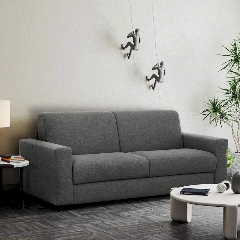 Stearns & Foster Giotto 78 in. Full Sleeper Sofa with Memory Foam Mattress