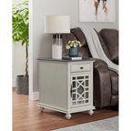 Elegant Chairside Table with Power