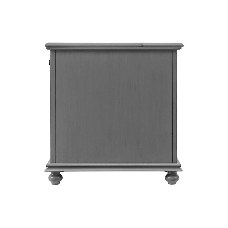 Elegant Chairside Table with Power