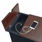 Elegant Chairside Table with Power