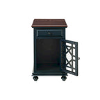 Elegant Chairside Table with Power