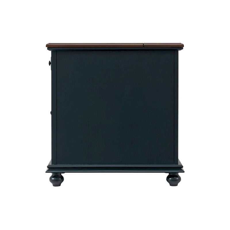 Elegant Chairside Table with Power