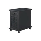 Elegant Chairside Table with Power