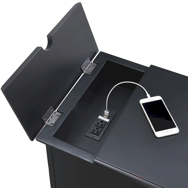 Elegant Chairside Table with Power