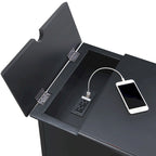 Elegant Chairside Table with Power
