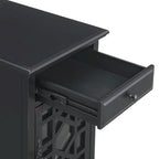Elegant Chairside Table with Power