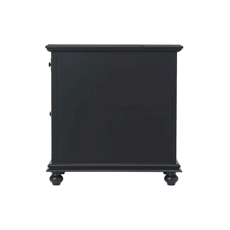 Elegant Chairside Table with Power