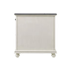 Elegant Chairside Table with Power