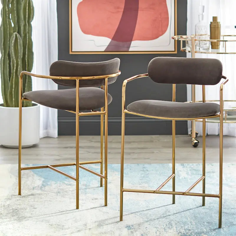 Retro Velvet Stools