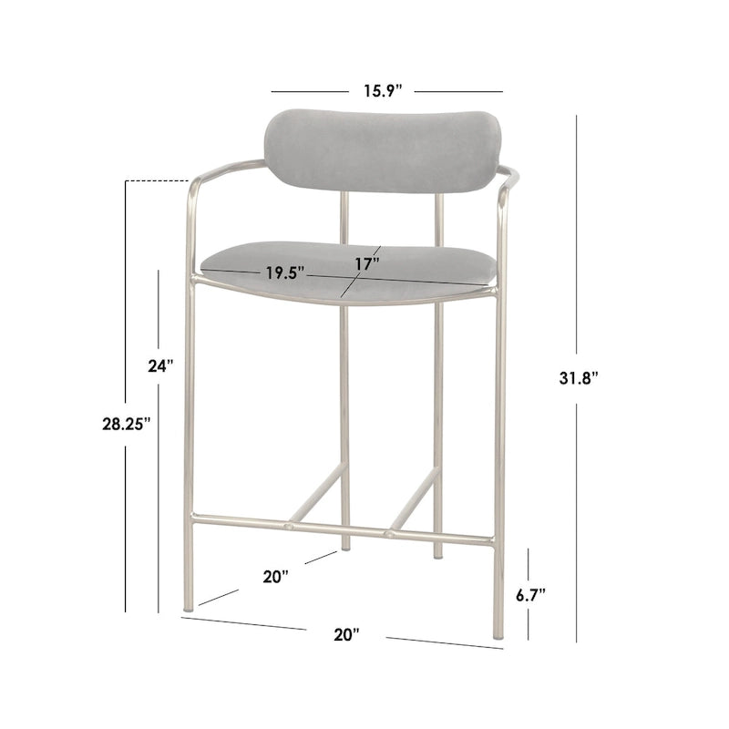 Retro Velvet Stools
