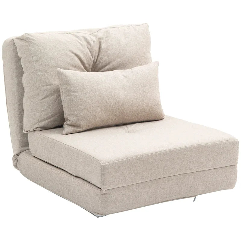 Convertible Flip Folding Upholstered Chair, Floor Lazy Sofa Bed