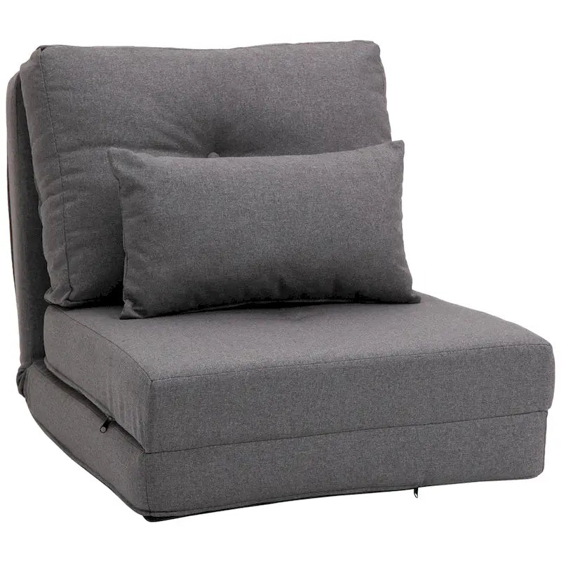 Convertible Flip Folding Upholstered Chair, Floor Lazy Sofa Bed