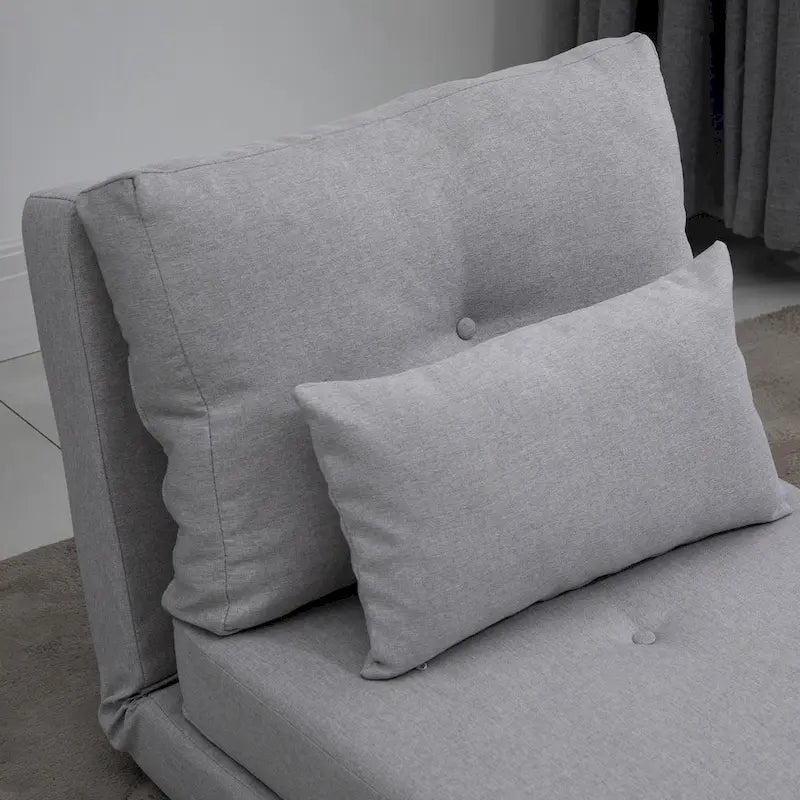 Convertible Flip Folding Upholstered Chair, Floor Lazy Sofa Bed