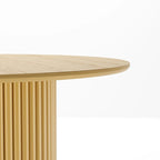 Solid Wood 60 Round Dining Table for 6 People Nordic style - 60*30