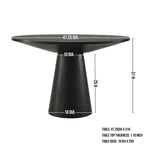 48 Pedestal Dining Table
