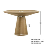 48 Pedestal Dining Table