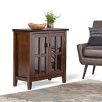 SOLID WOOD 30 inch Wide Low Storage Cabinet - 30w x 14d x 31 h