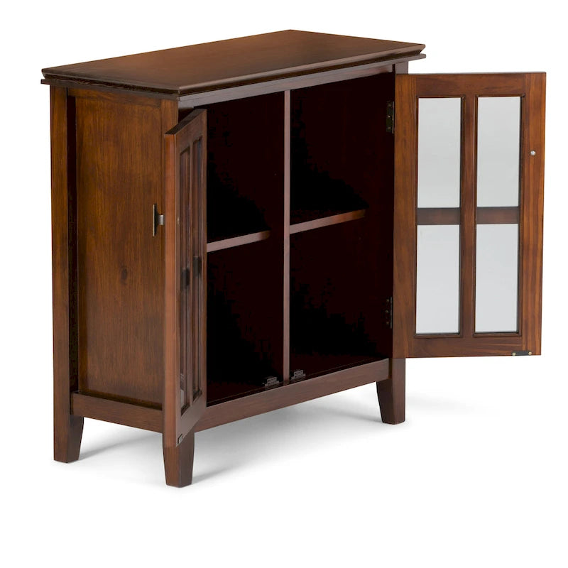 SOLID WOOD 30 inch Wide Low Storage Cabinet - 30w x 14d x 31 h