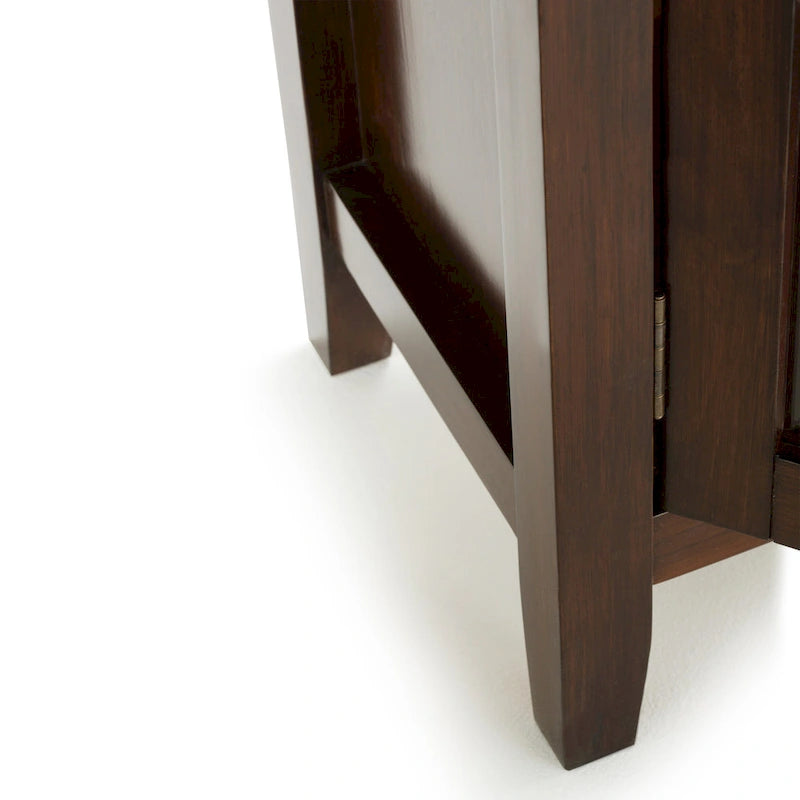 SOLID WOOD 30 inch Wide Low Storage Cabinet - 30w x 14d x 31 h