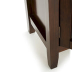 SOLID WOOD 30 inch Wide Low Storage Cabinet - 30w x 14d x 31 h