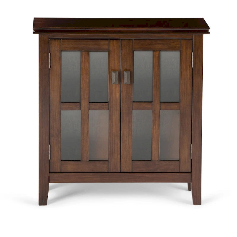 SOLID WOOD 30 inch Wide Low Storage Cabinet - 30w x 14d x 31 h