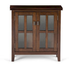 SOLID WOOD 30 inch Wide Low Storage Cabinet - 30w x 14d x 31 h