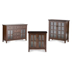 SOLID WOOD 30 inch Wide Low Storage Cabinet - 30w x 14d x 31 h