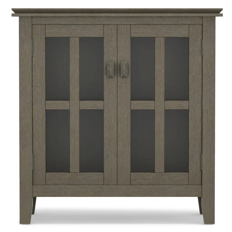 SOLID WOOD 30 inch Wide Low Storage Cabinet - 30w x 14d x 31 h