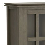 SOLID WOOD 30 inch Wide Low Storage Cabinet - 30w x 14d x 31 h