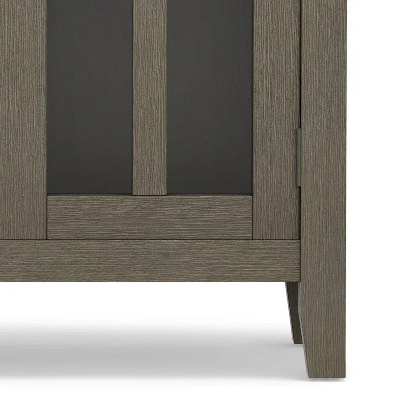 SOLID WOOD 30 inch Wide Low Storage Cabinet - 30w x 14d x 31 h