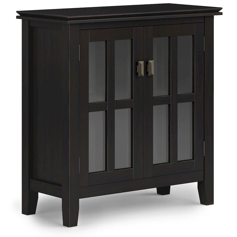 SOLID WOOD 30 inch Wide Low Storage Cabinet - 30w x 14d x 31 h