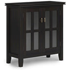 SOLID WOOD 30 inch Wide Low Storage Cabinet - 30w x 14d x 31 h