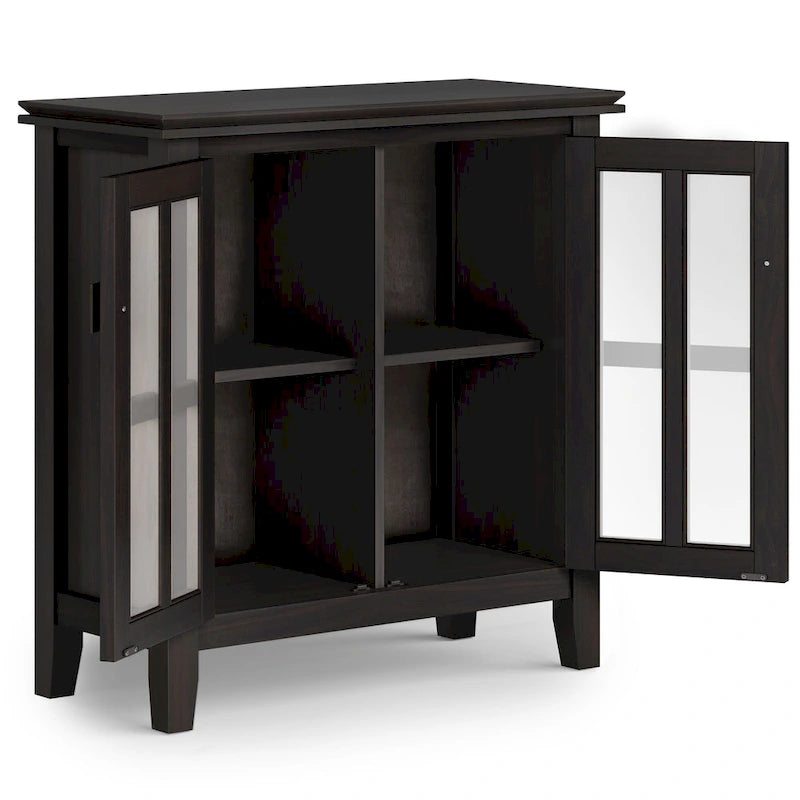 SOLID WOOD 30 inch Wide Low Storage Cabinet - 30w x 14d x 31 h