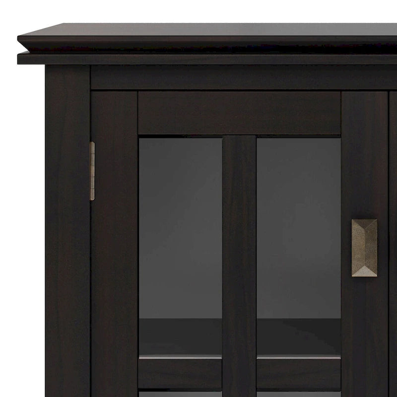 SOLID WOOD 30 inch Wide Low Storage Cabinet - 30w x 14d x 31 h