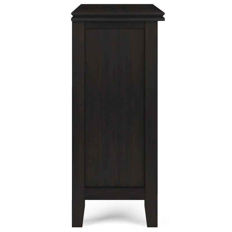 SOLID WOOD 30 inch Wide Low Storage Cabinet - 30w x 14d x 31 h