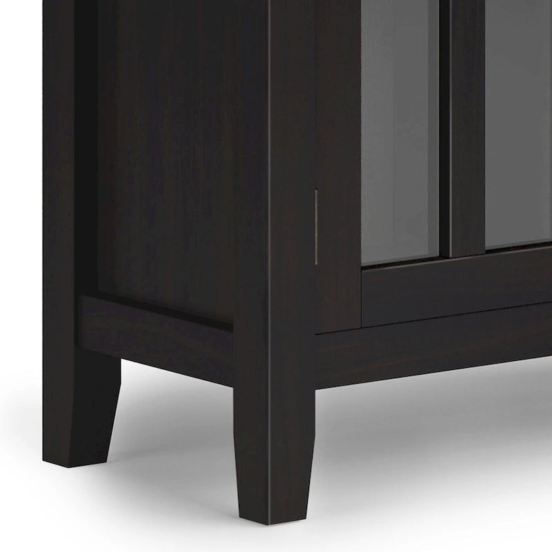 SOLID WOOD 30 inch Wide Low Storage Cabinet - 30w x 14d x 31 h