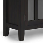 SOLID WOOD 30 inch Wide Low Storage Cabinet - 30w x 14d x 31 h