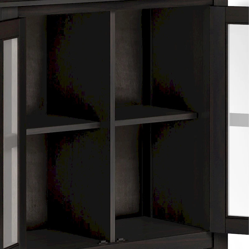 SOLID WOOD 30 inch Wide Low Storage Cabinet - 30w x 14d x 31 h