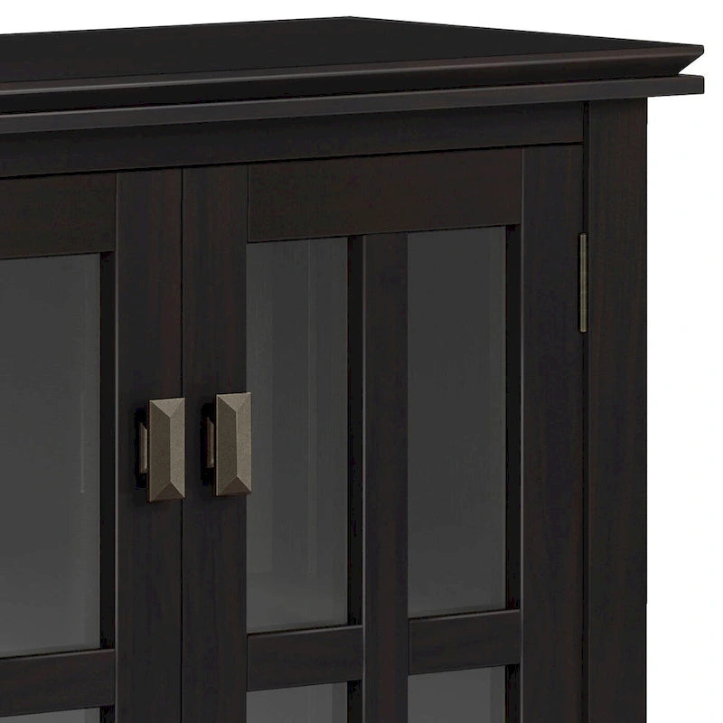 SOLID WOOD 30 inch Wide Low Storage Cabinet - 30w x 14d x 31 h